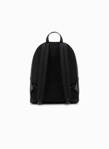 ZAINO SEMI-RIGIDO CON TASCA ESTERNA UNISEX, 00020 BLK, small