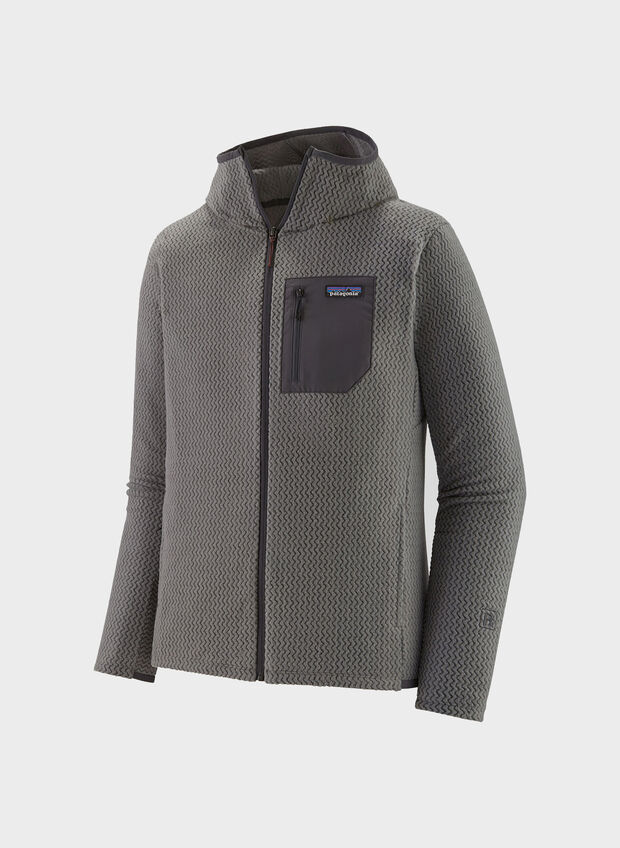 FELPA FULL ZIP R1 AIR, GREY, large