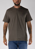 T-SHIRT LOGO RICAMO, PDK TORTORA, thumb