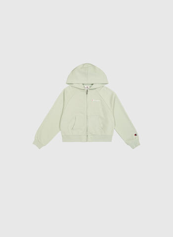 FELPA FULL ZIP ICON RAGAZZA, GS129 SALVIA, small