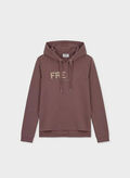 FELPA COLLEGE LUX HOODIE, P108 ROSA ANTICO, thumb