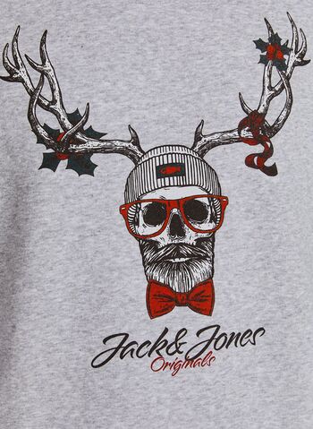 FELPA GIROCOLLO CHRISTMAS TESCHIO, LIGHT GREY, small