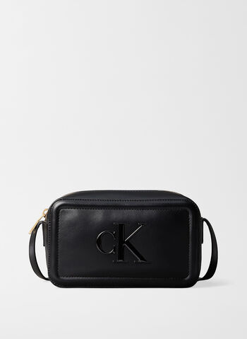 BORSA PER FOTOCAMERA CON MONOGRAMMA STAMPATO, UB1 BLK, small