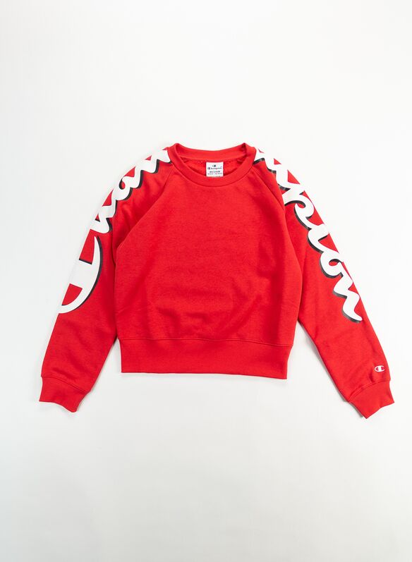 FELPA  GIROCOLLO RAGAZZA, RS032RED, medium