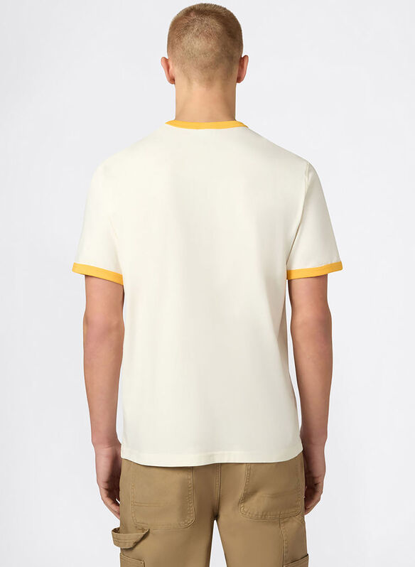 T-SHIRT RINGER CON GRAFICA, YS171 PANNAYELLOW, medium