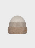 CAPPELLO SUZAM RISVOLTO STRIPE, 0024 BEIGE, thumb