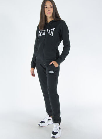 TUTA FULL ZIP CON CAPPUCCIO BIG LOGO, 2000 BLK, small