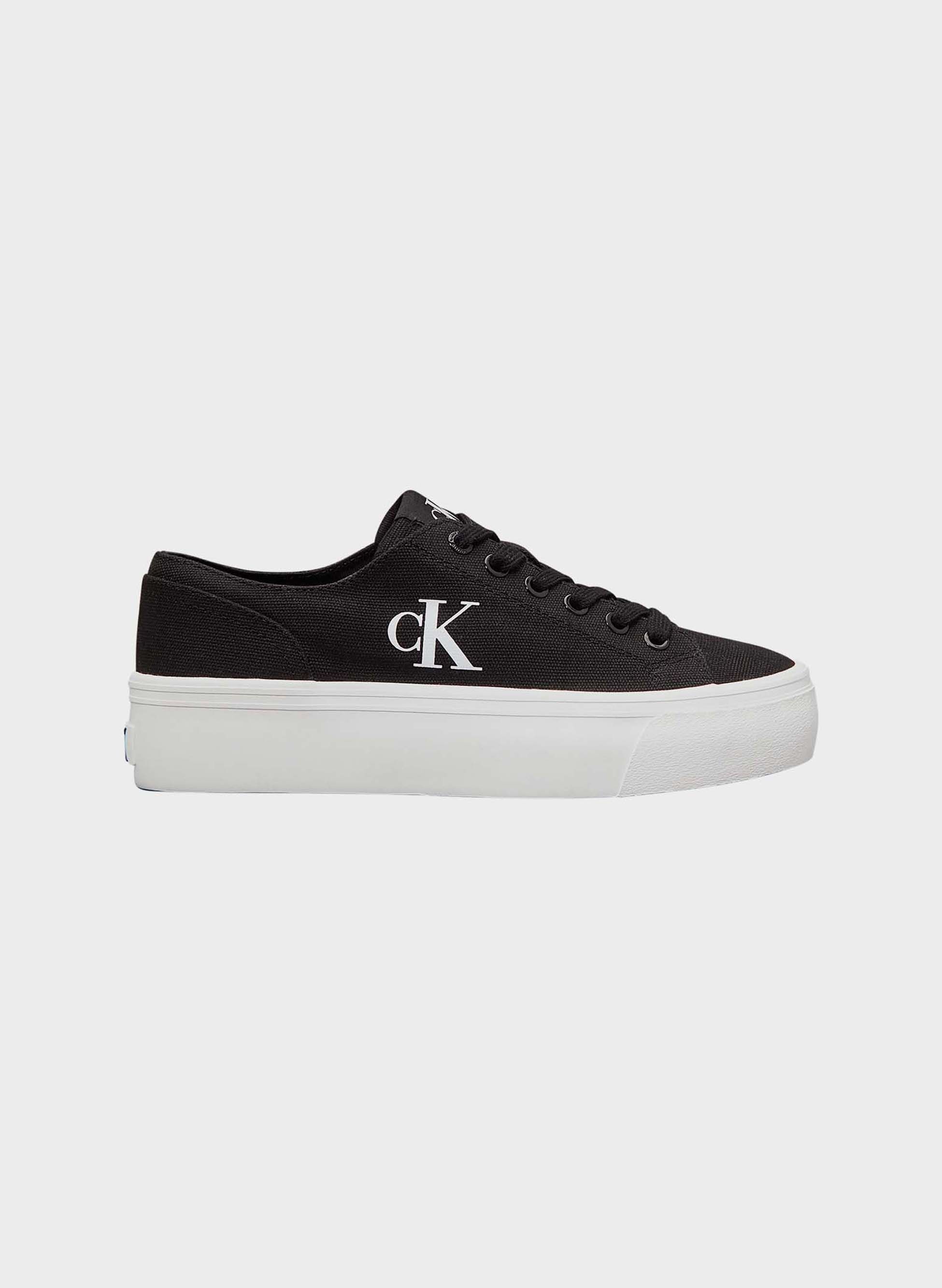 SCARPA IN TELA CON PLATEAU E LOGO 38
