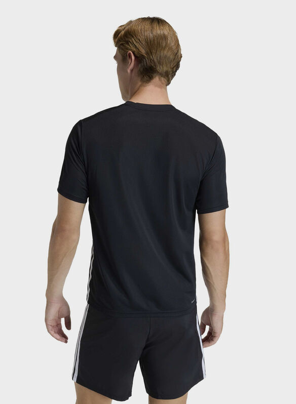 T-SHIRT 3 STRIPE BASE, - BLK, medium