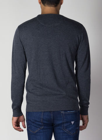 MAGLIONE GIRO BASIC RASATO, DWHT ANTR, small