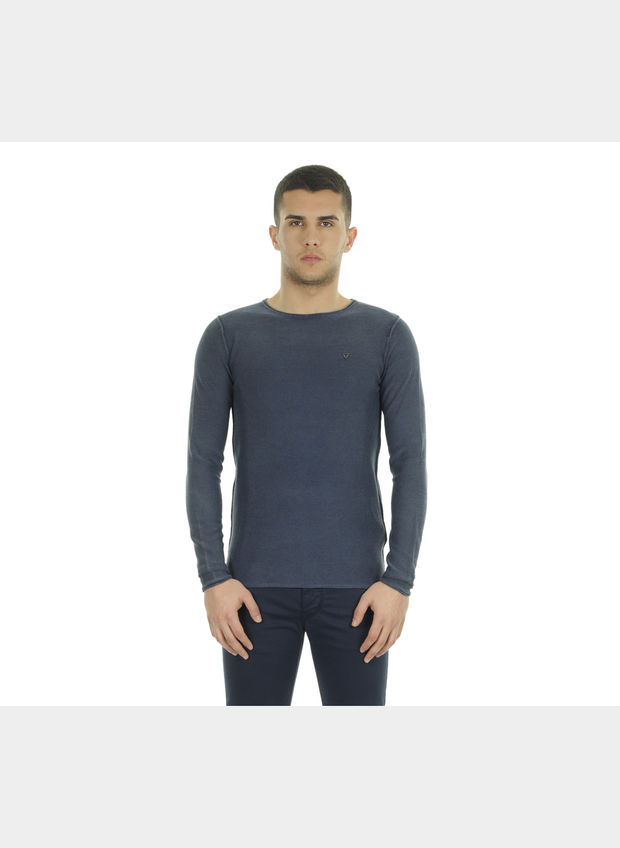 MAGLIONE COTONE GIRO LIGHT , , large