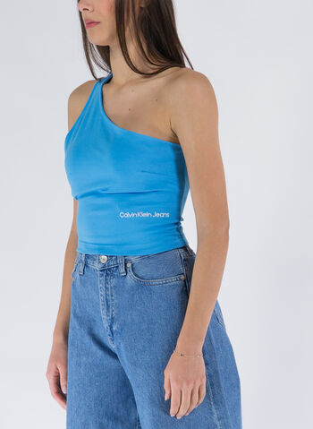 TOP MONOSPALLA IN JERSEY MILANO, CY0 TURCHESE, small