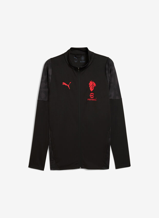 FELPA FULL ZIP AC MILAN 2025/26 RAGAZZO, 04 BLK, large