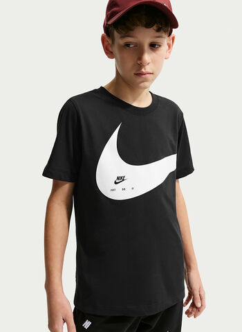 T-SHIRT SPORTSWEAR CLUB RAGAZZO, 010 BLK, small
