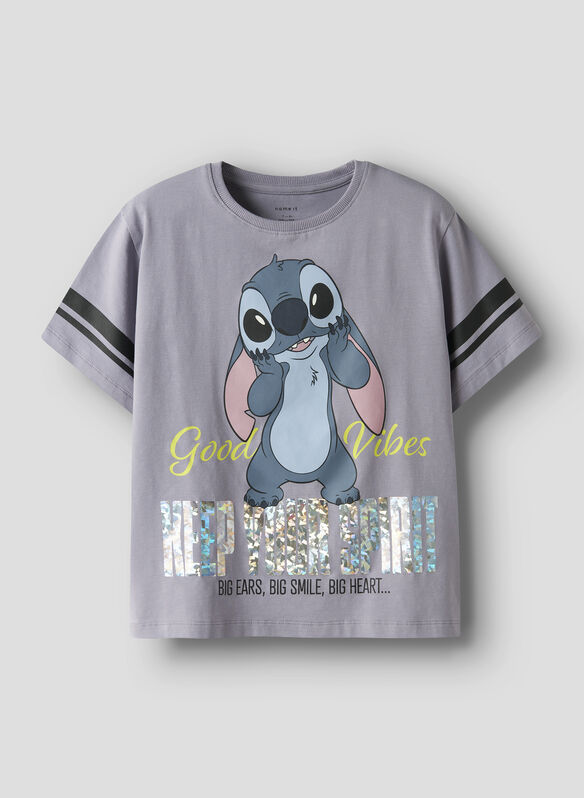 T-SHIRT STITCH RAGAZZA, LAVENDER GRAY LAVANDA, medium