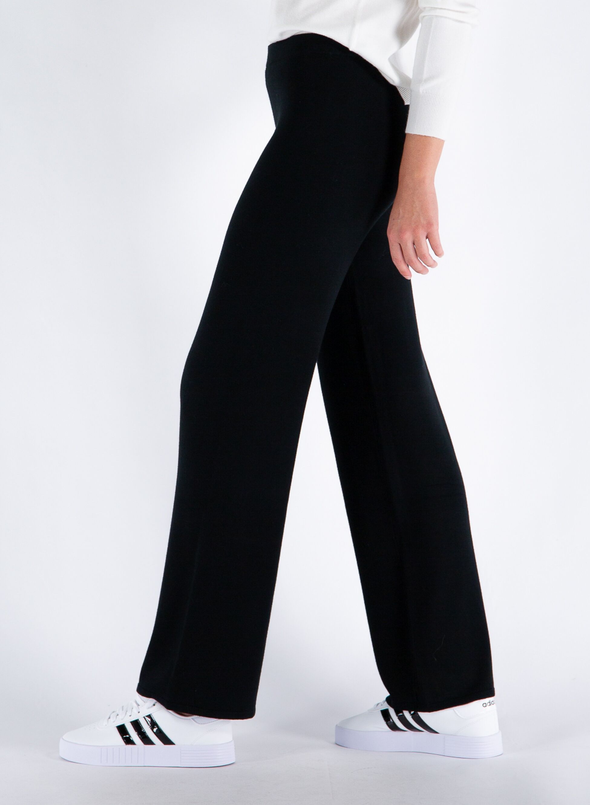 ANIS PANTAPALAZZO VISCOSA Nero Donna | Sport85