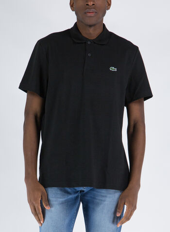 POLO REGULAR IN COTONE ORGANICO STRETCH, 031 BLK, small