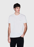 T-SHIRT IN COTONE MANICA CORTA, U0009 OFF WHT, thumb