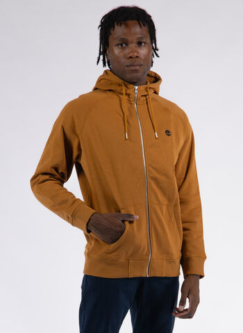 FELPA FULL ZIP MICRO LOGO, P47 CAMMELLO, small