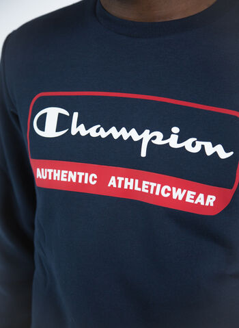 FELPA GIROCOLLO CON LOGO, BS501 NVY, small