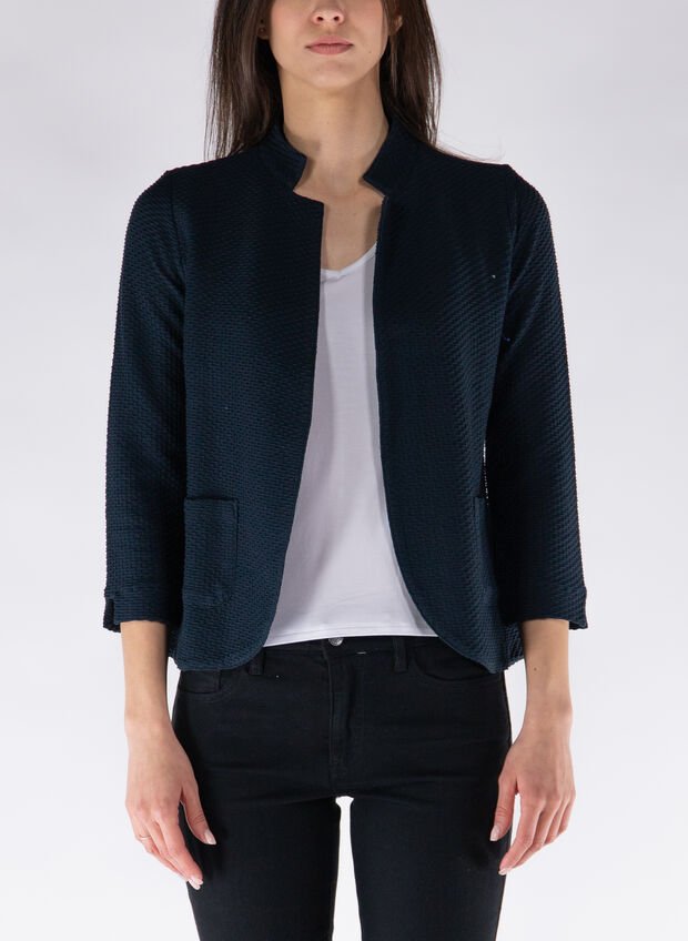 GIACCA APERTA NIDO D'APE, 99 BLK, large