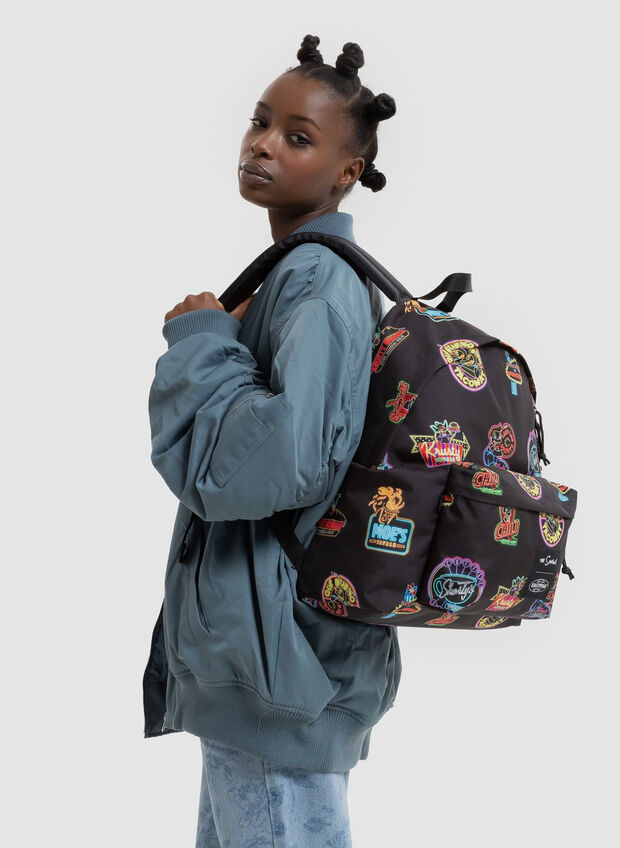 ZAINO PADDED PAK'R THE SIMPSONS NEON PRINT, BLK, large