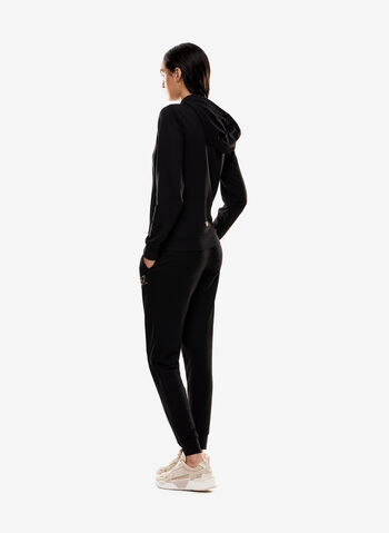 TUTA SLIM GOLD CON CAPPUCCIO, 1200BLK, small