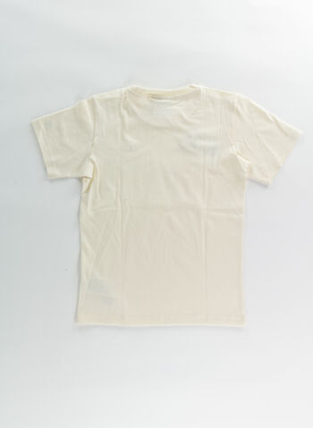 T-SHIRT MICRO LOGO RAGAZZO, YS141 PANNA, small