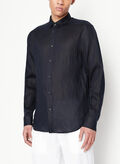 CAMICIA IN LINO, 1510 NVY, thumb