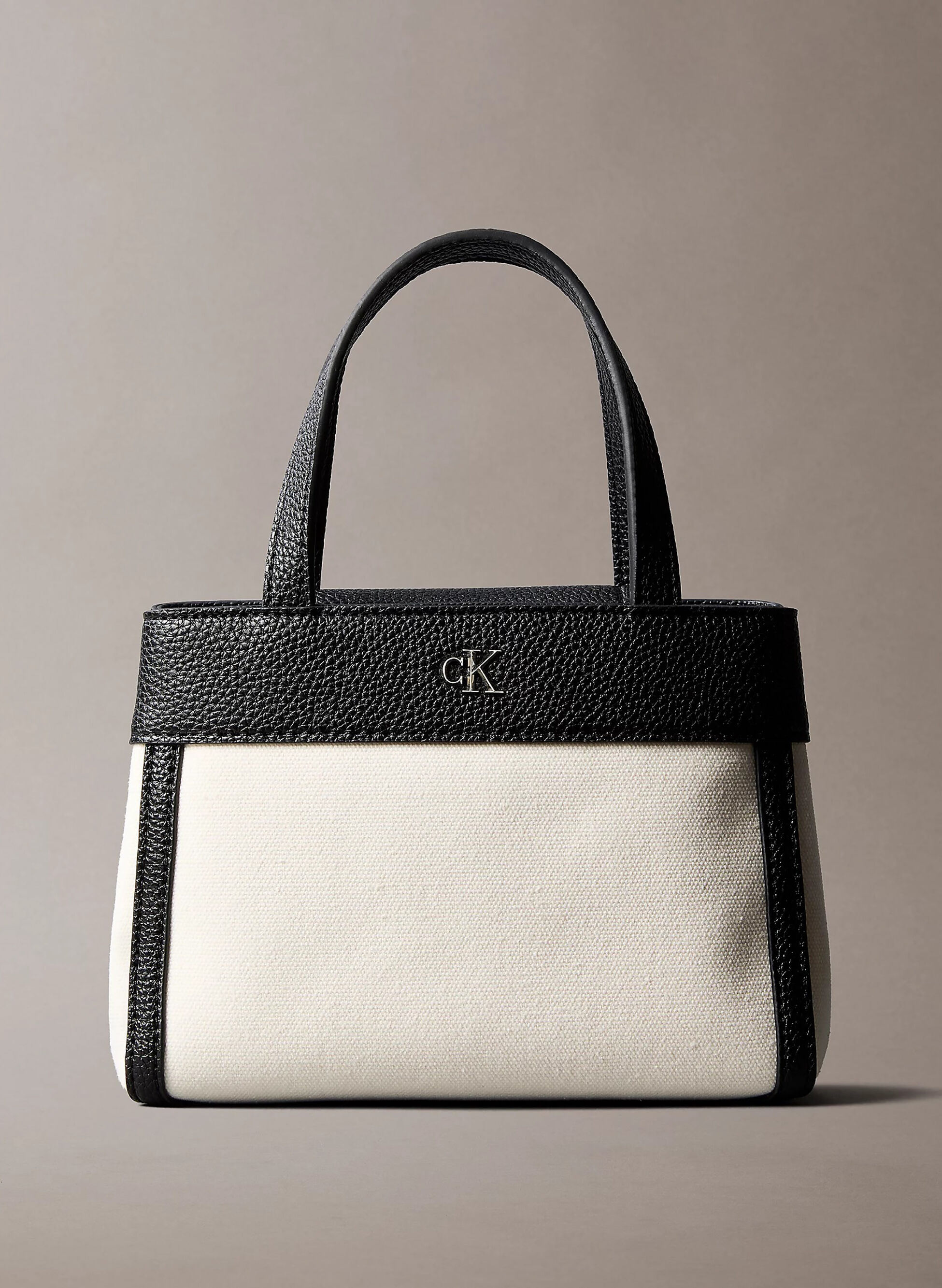 Borsa Mini Tote Di Tela In Cotone