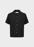 CAMICIA HAWAIANO RELAXED FIT, BLACK, thumb
