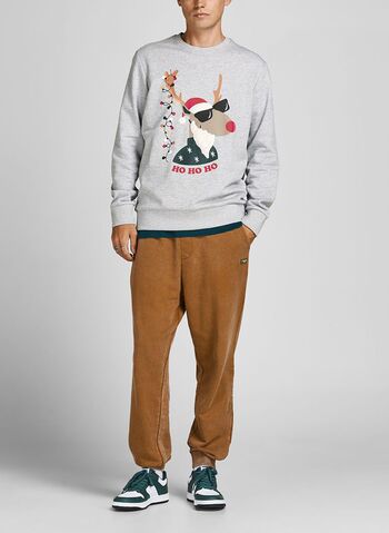 FELPA STAMPA CHRISTMAS, LIGHT GREY, small