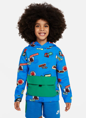 FELPA HOODIE NSW BAMBINO, B68 LIGHT BLUE, small