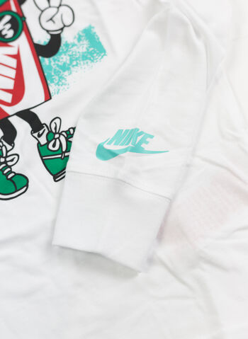 T-SHIRT BOXY PEACE BAMBINO, 001 WHT, small