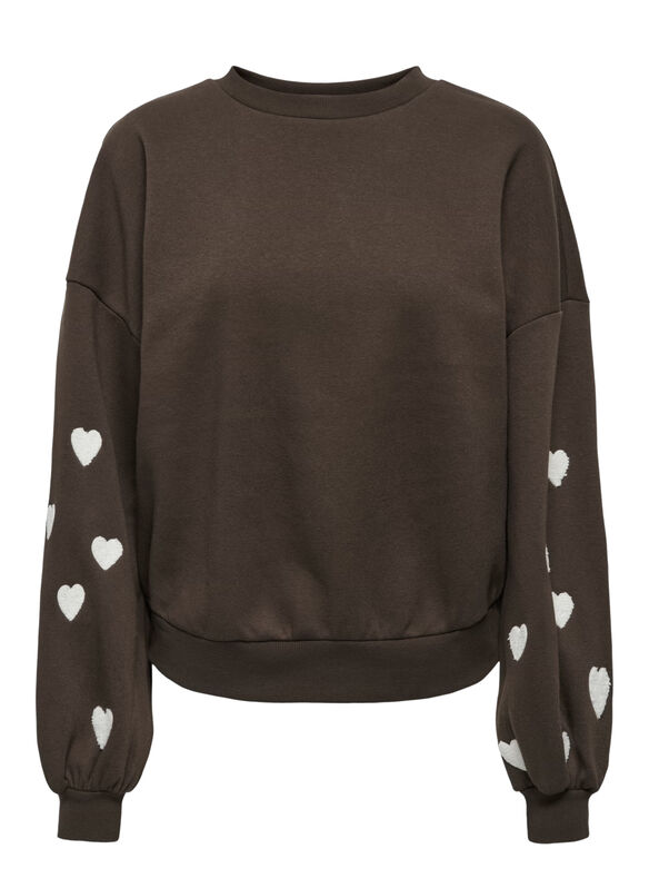 FELPA NOOS MACY HEART, BRACKEN CIOCCOLATO, medium