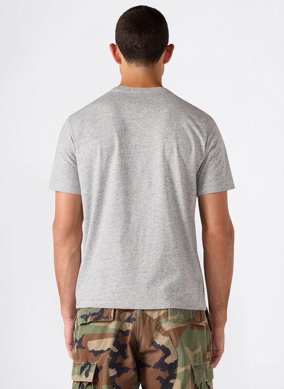 T-SHIRT MODERN MICRO LOGO, EM021 GREY, medium