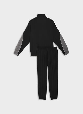 TUTA IN TESSUTO A BLOCCHI DI COLORE, 01 BLK, small