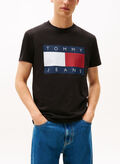 T-SHIRT IN JERSEY CON BANDIERA, BDS BLK, thumb