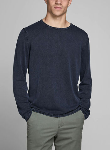 MAGLIONE DI COTONE, NAVY BLAZER NVY, small