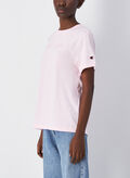 T-SHIRT IN JERSEY CON LOGO TONO SU TONO, PS195 PINK, thumb