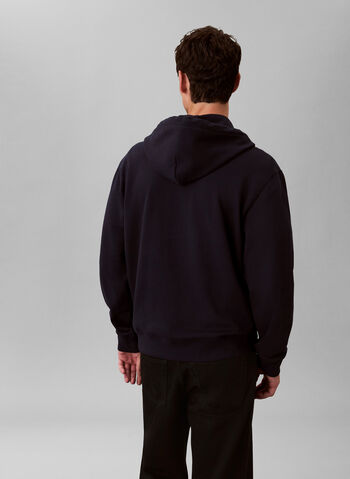 FELPA FULL ZIP CON MICRO LOGO, CEF NVY, small