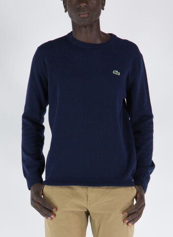 MAGLIONE GIROCOLLO IN MISTO LANA, 166 NVY, small