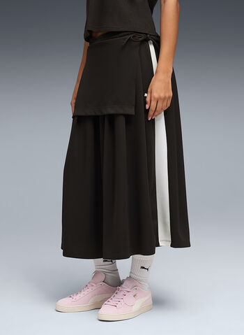 GONNA MIDI PLEATED, 01 BLK, small