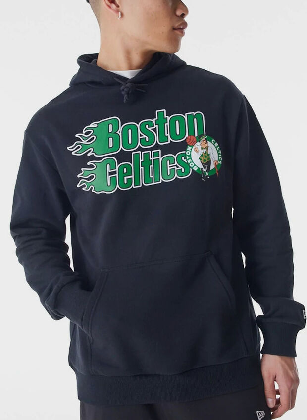 FELPA HOODIE OVERSIZE BOSTON CELTICS NBA, BLKGREEN, large