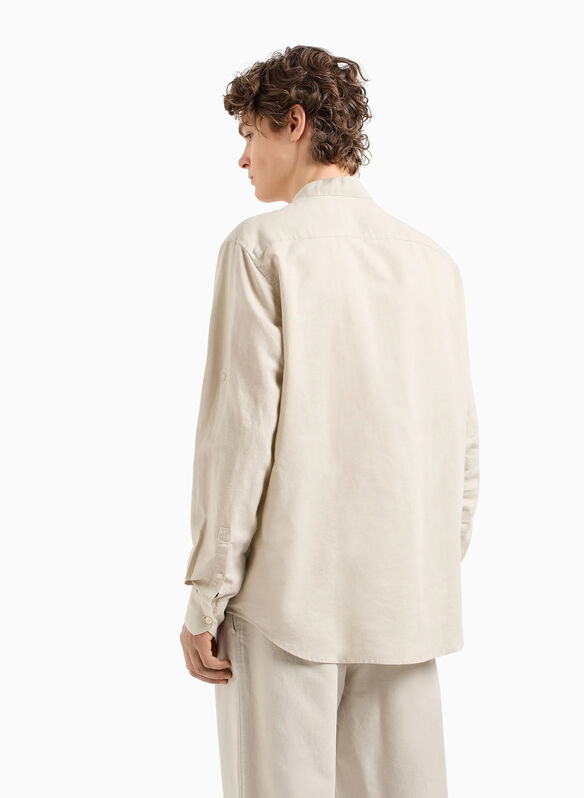 CAMICIA A MANICHE LUNGHE, 17AD SABBIA, medium