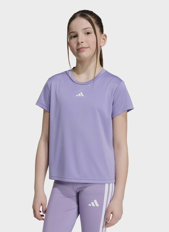 T-SHIRT AEROREADY RAGAZZA, - PURPLE, medium