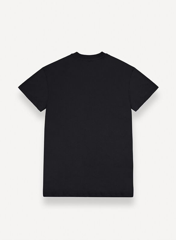 T-SHIRT MC MICRO LOGO, 99 BLK, medium