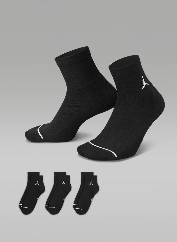 CALZA JORDAN 3 PAIA UNISEX, 010 BLK, medium