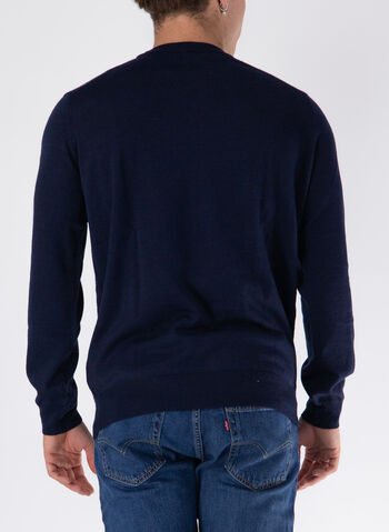 MAGLIONE GIROCOLLO CON LOGO, 166 NVY, small