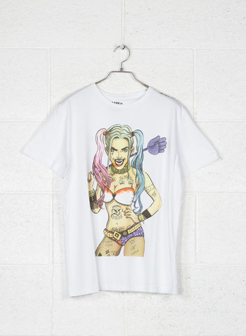 T-SHIRT GRAPHIC SUICIDE, BIANCO, small